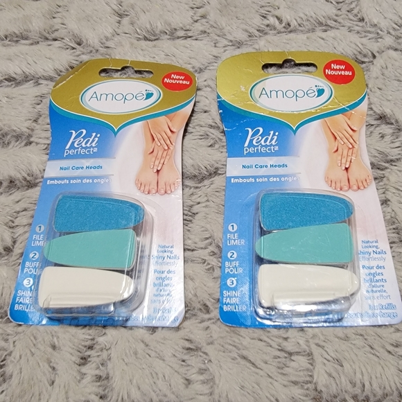 NEW! AMOPÉ Pedi Perfect Electronic Nail Care System + Refill Heads Bundle - Picture 3 of 3